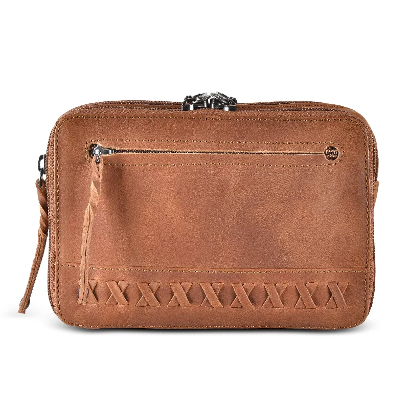 Concealed Carry Kailey Leather Purse Pack by Lady Conceal