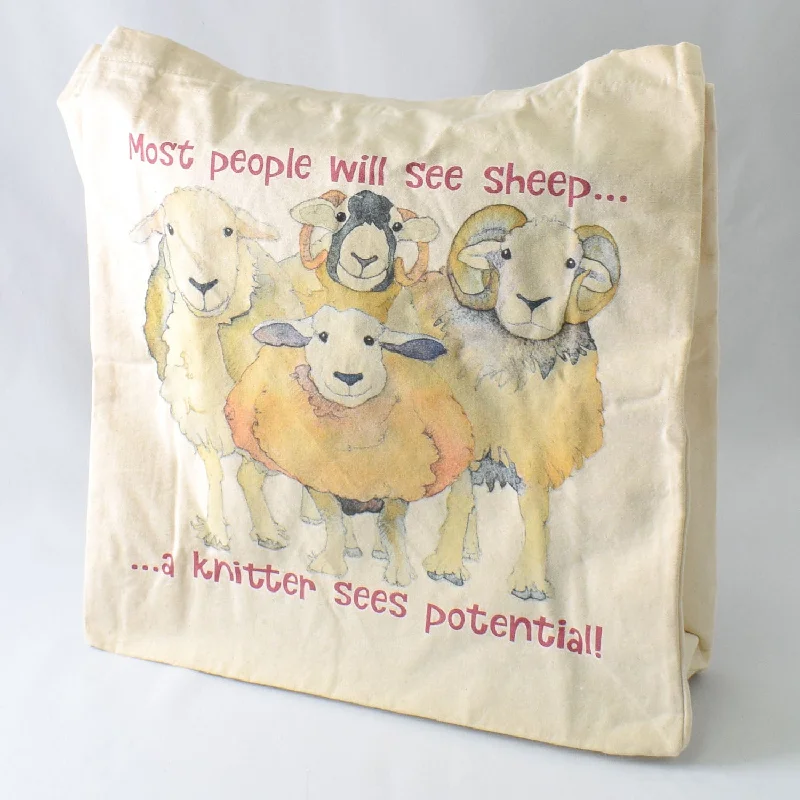 Emma Ball Sheep Potential Cotton Canvas Bag