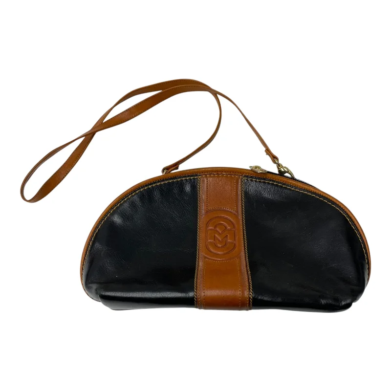 Crossbody Leather By Cmb In Black & Brown, Size:Medium