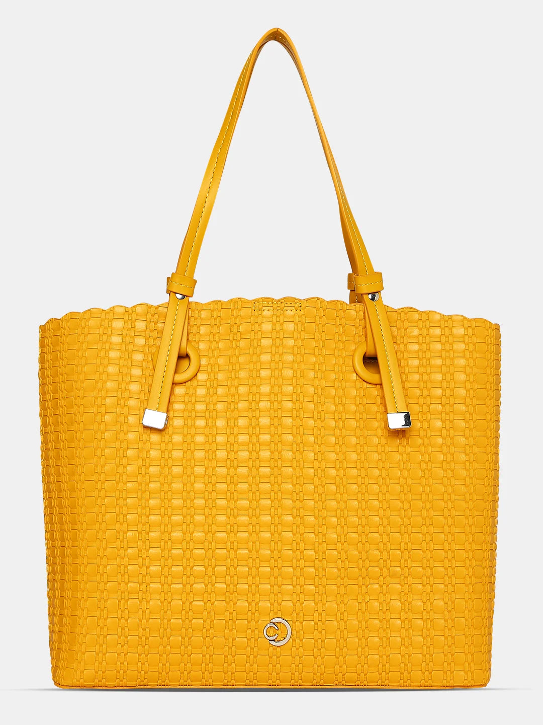 Caprese Andrea Tote Small Office Handbag Yellow