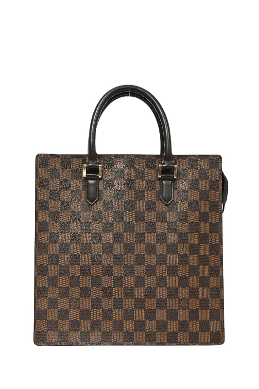 Louis Vuitton Vintage 1999 Damier Ebene Sac Plat PM Tote