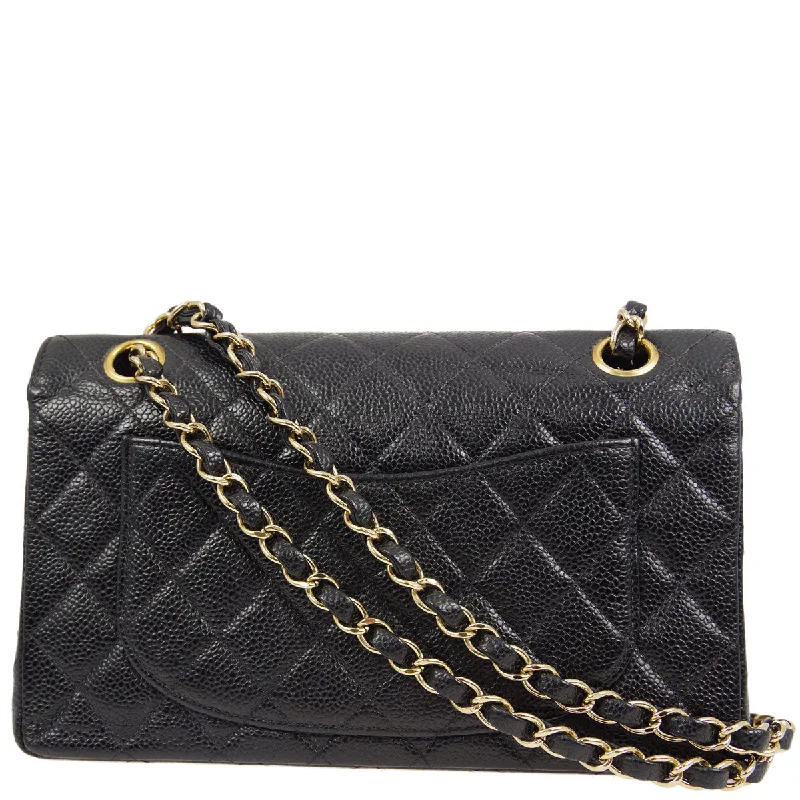 Chanel * 2000-2001 Black Caviar Small Classic Double Flap Bag