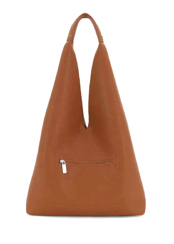 Slouchy 2 in 1 Tote Bag Tan