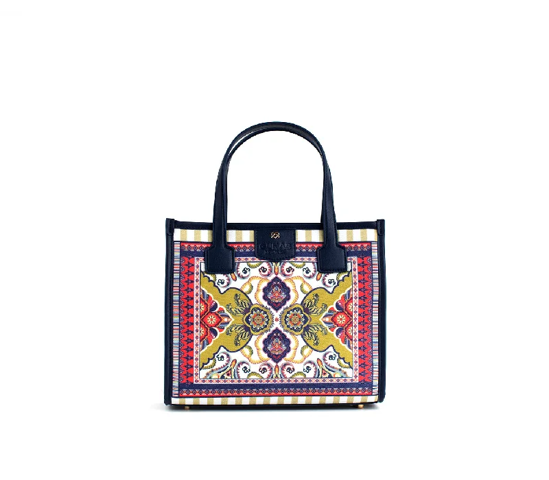 Oasis - Brown Kilim Vegan Canvas Bag