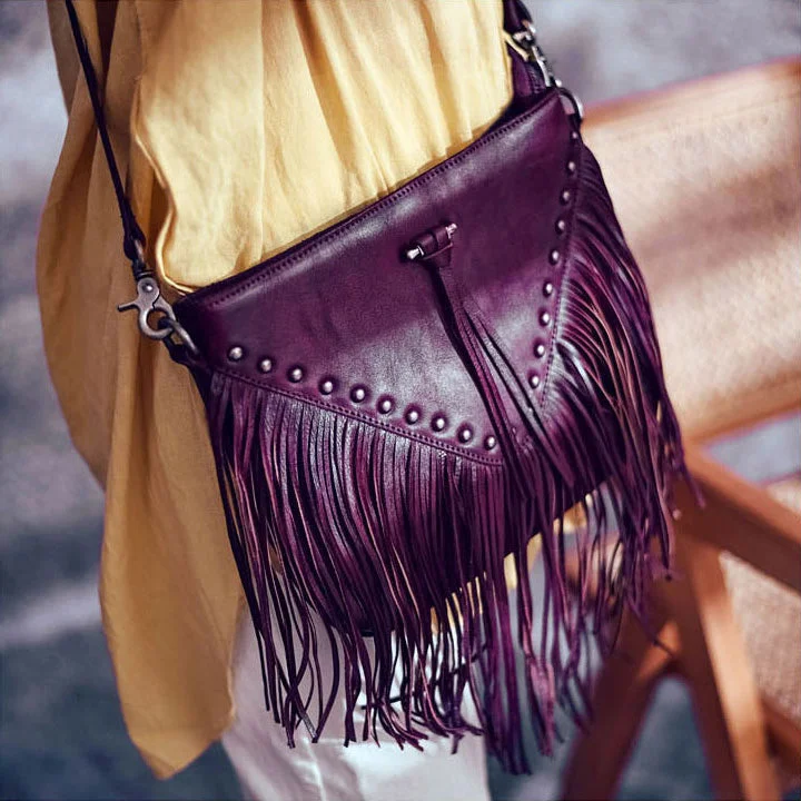 Casual Womens Fringe Crossbody Purse Vintage Boho Bags