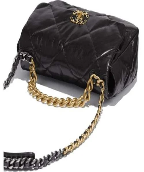 Chanel 19 Large Flap Bag Black