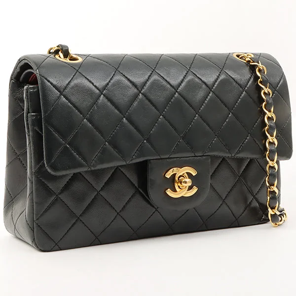 Chanel 1985~1990 Made Classic Flap Chain Bag 23Cm Black