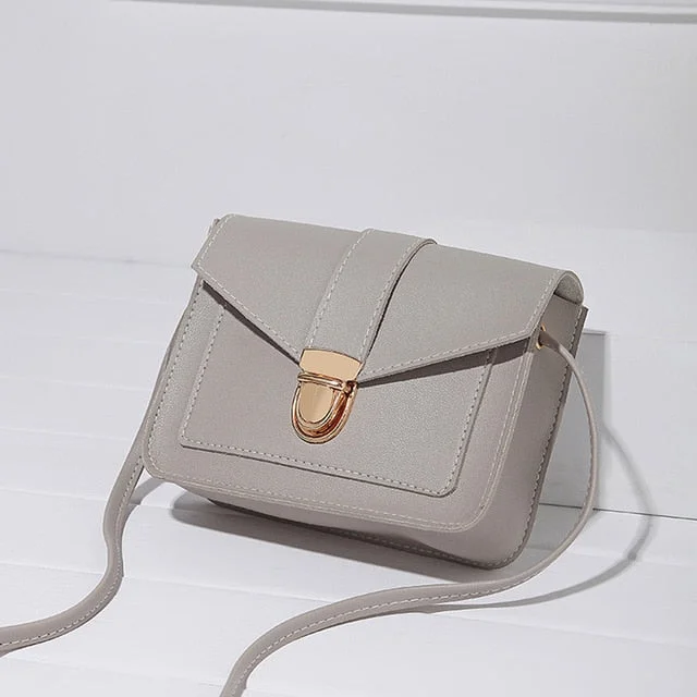 gray crossbody bag