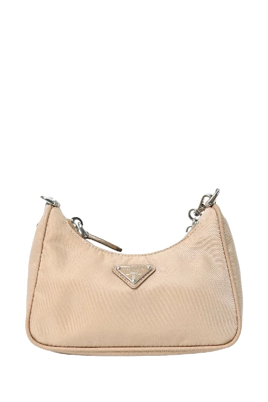 Prada Beige Nylon Mini Re-Edition 2005