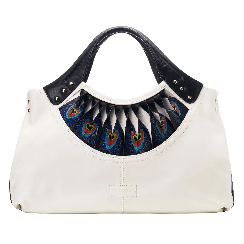 Feather White Tote