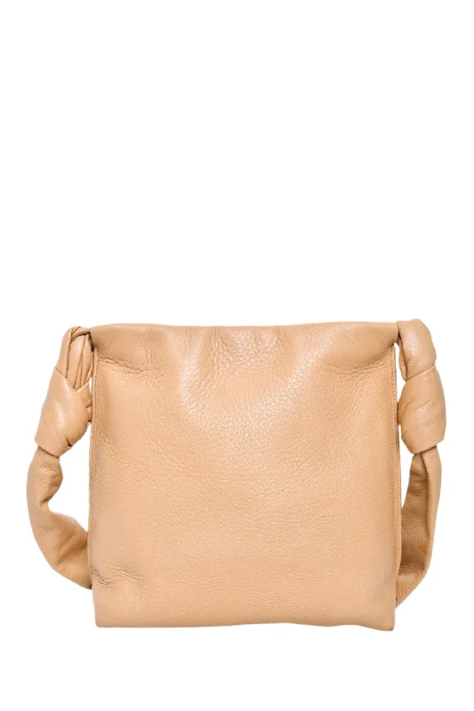 The Row Beige Leather Shoulder Bag