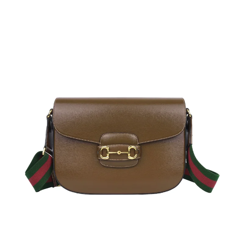 Gucci Large Horsebit Crossbody 1955 - Brown (NWT)