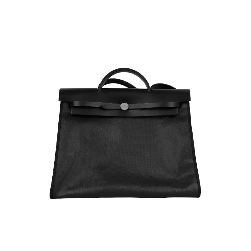 Hermès Herbag 39 - Noir Hunter / Noir Berline Toile