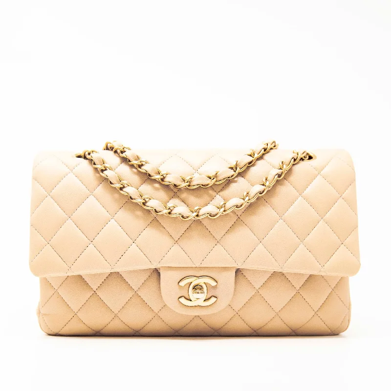 Chanel Beige Medium Classic Flap