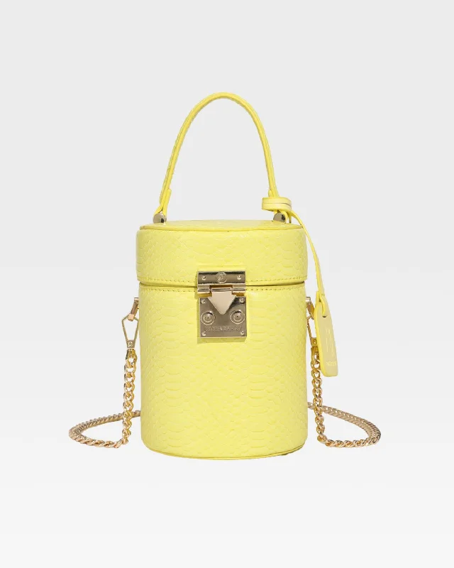 PY Mini Barrel Purse in Yellow