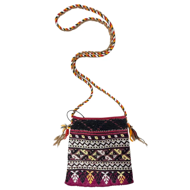 Middle Eastern Old Embroidered Coat Sleeve Crossbody By Unbranded, Size: Small