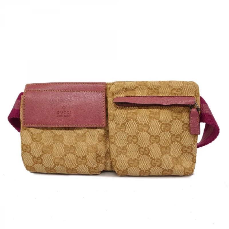 Gucci  pink Canvas Fanny Pack (Pre-Owned)