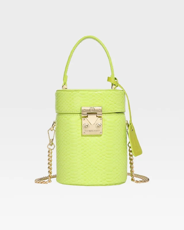 PY Mini Barrel Purse in Apple Green