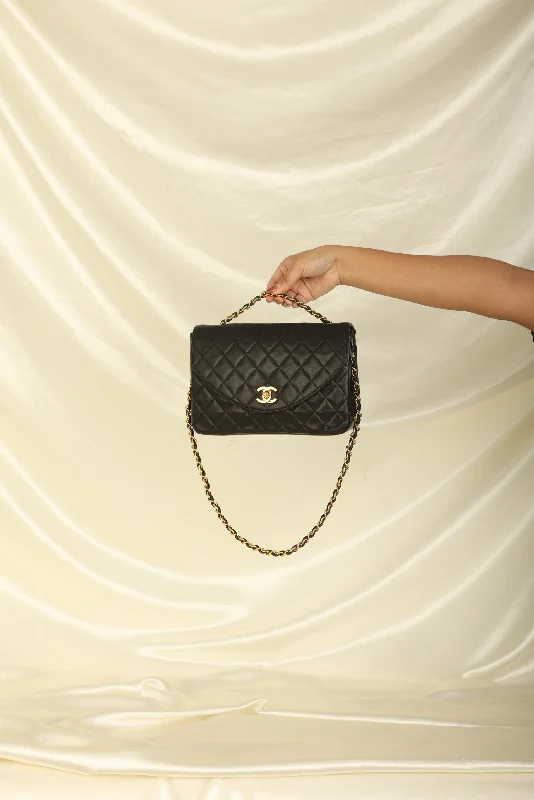 Chanel 1989 Lambskin Single Round Flap