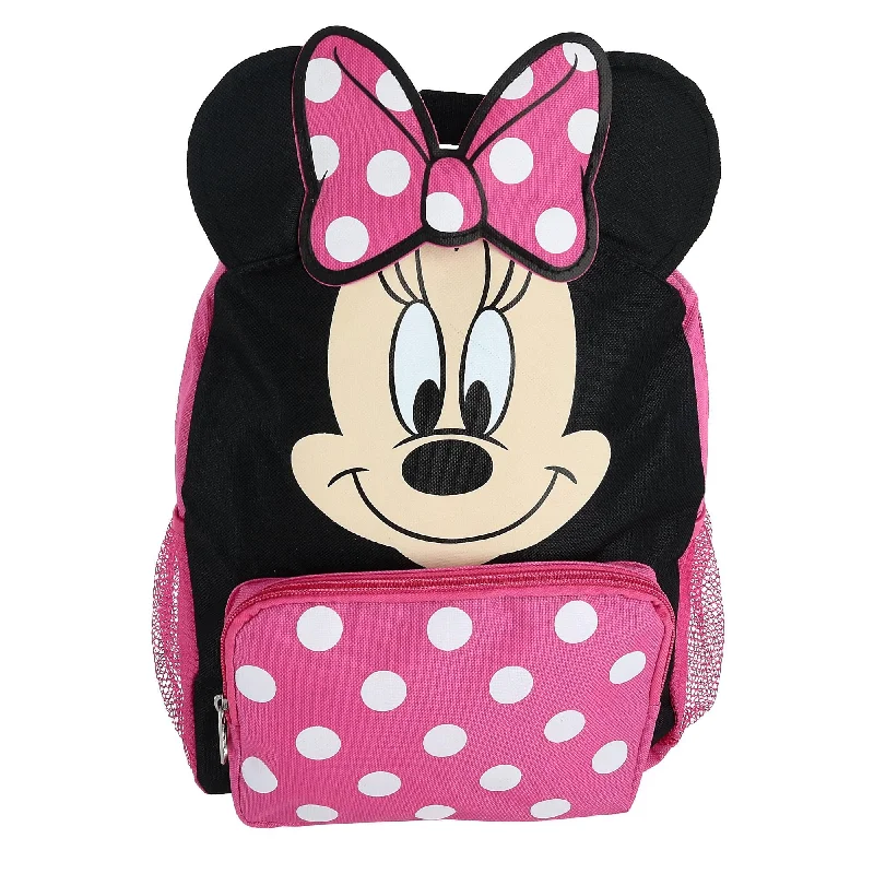 Disney Girl's 12-inch Minnie Mouse Big Face Backpack