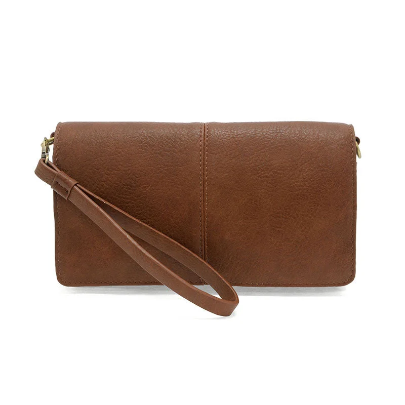 Everly Organizer Flap Crossbody in Saddle