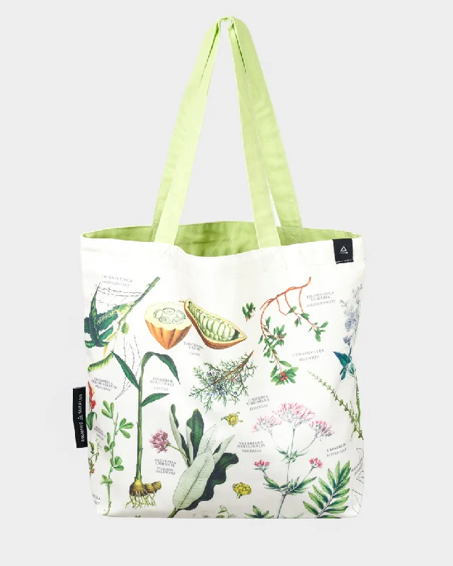 Medicinal Botany Canvas Shoulder Tote