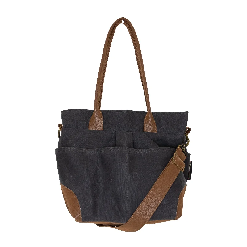 Jill Premier: Charcoal Waxed Canvas