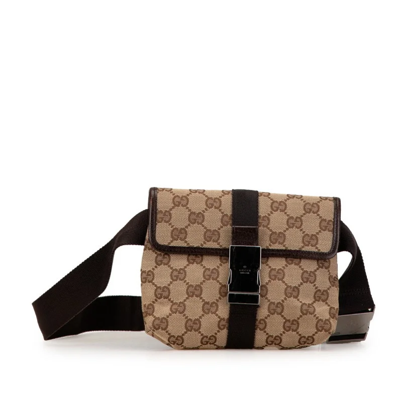 Gucci Gg Canvas  Canvas Fanny Pack (Pre-Owned)