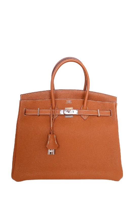 Hermès 2018 Gold Togo Leather Birkin 35 Retourne