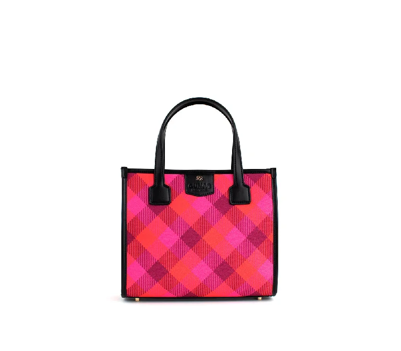 Oasis - Red Tartan Vegan Canvas Bag