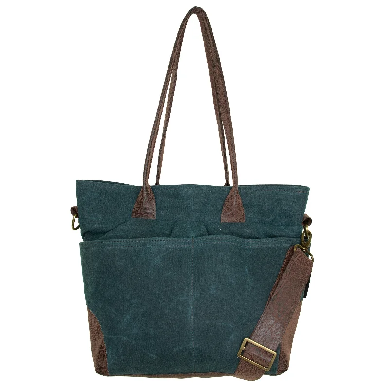 Jill Premier: Deep Teal Waxed Canvas