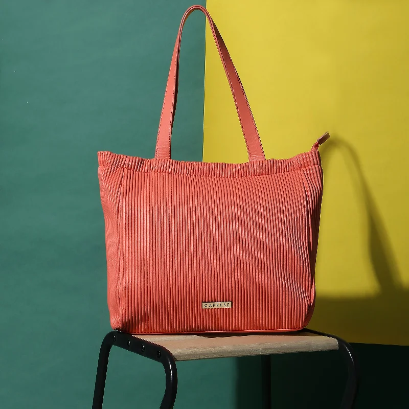 Caprese Symona Tote Large Coral