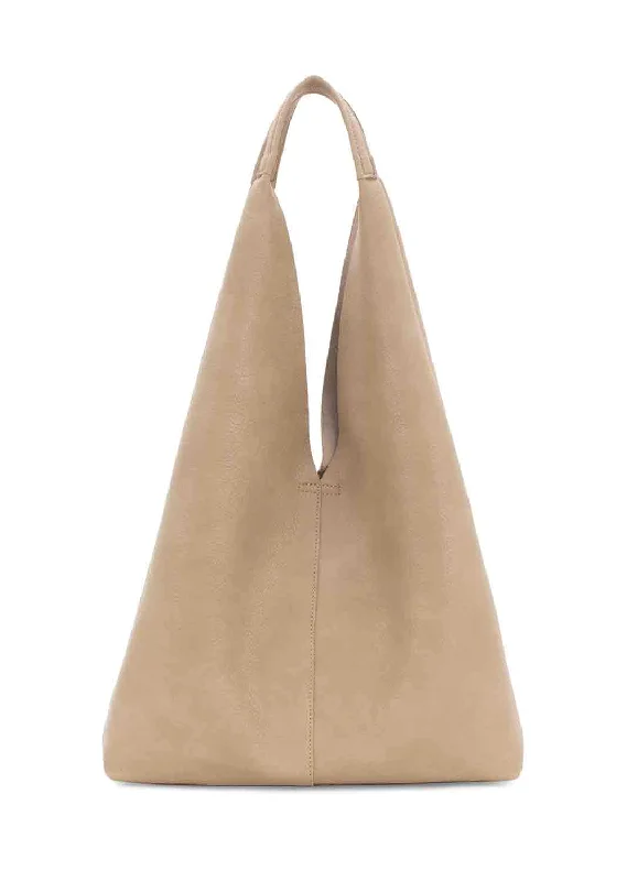 Slouchy 2 in 1 Tote Bag in Beige