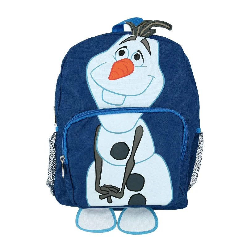 Disney Kids' 12-Inch Frozen Olaf Backpack with 3D Hair and Feet