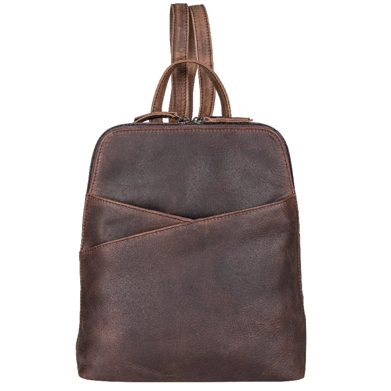 Concealed Carry Jayden Leather Backpack by Lady Conceal