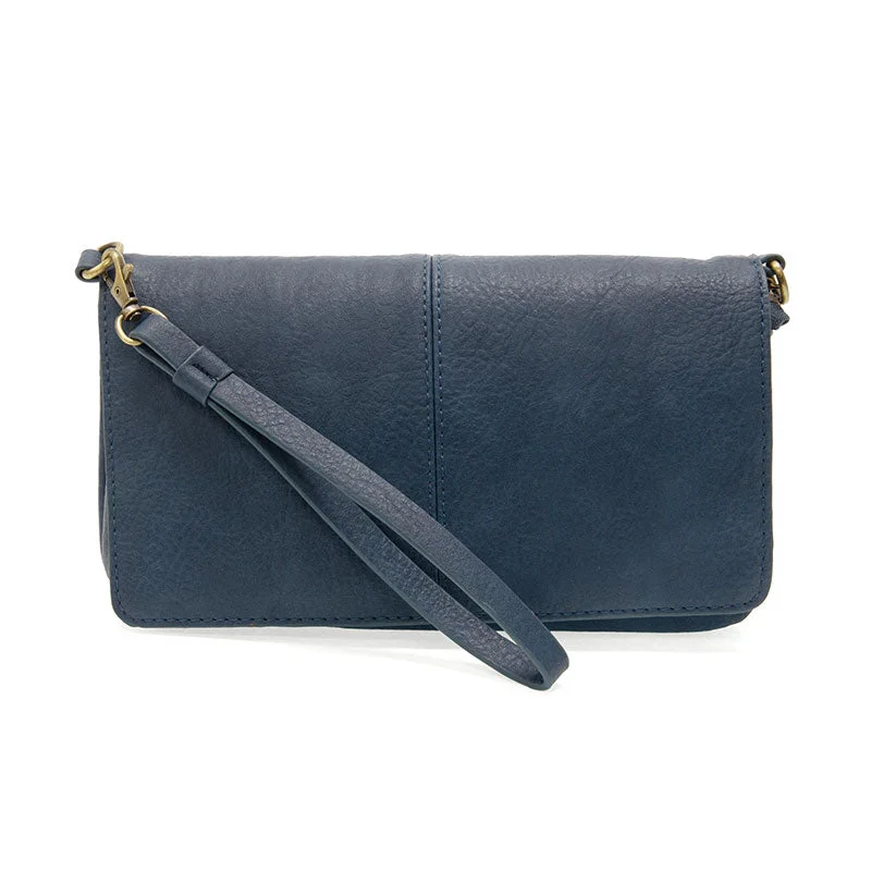 Everly Organizer Flap Crossbody in Bright Navy