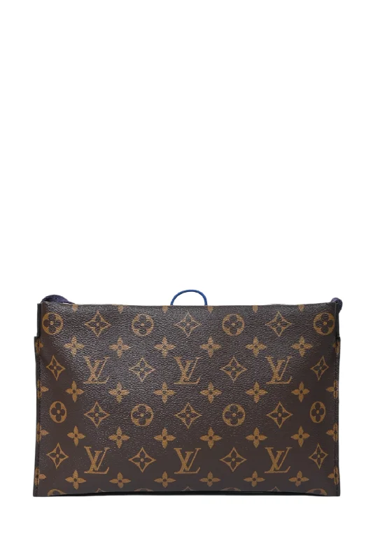 Louis Vuitton 2019 Blue/Brown Monogram Pacific Outdoor Pouch Crossbody