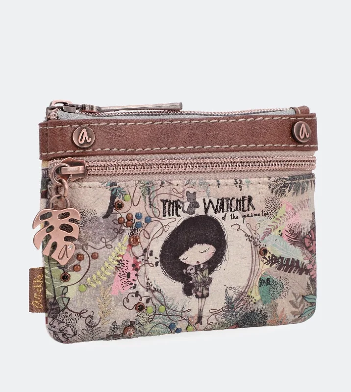 Jungle printed purse