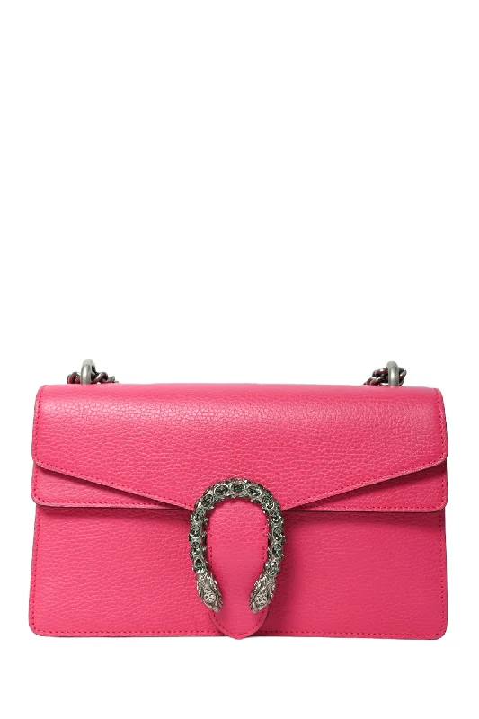 Gucci Hot Pink Leather Dionysus Small Shoulder Bag