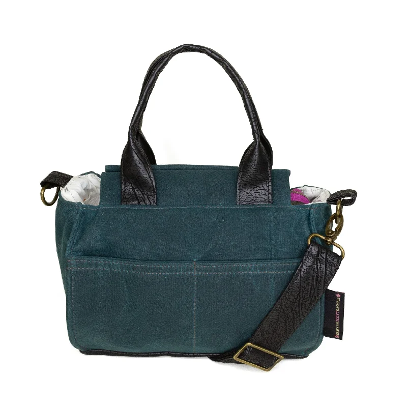 Anita: Deep Teal Waxed Canvas