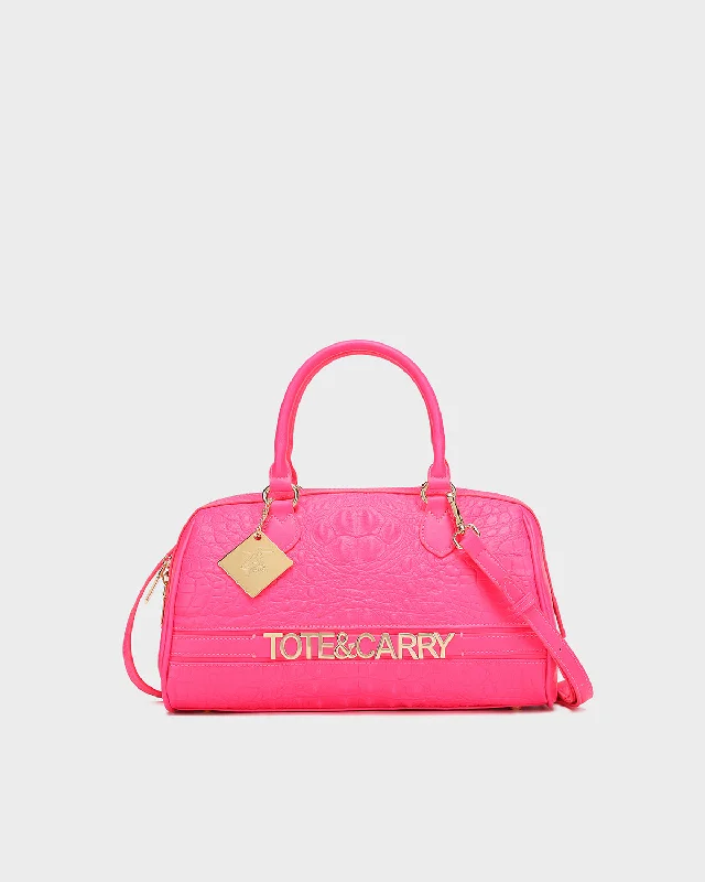 Couture Italy Purse in Neon Pink