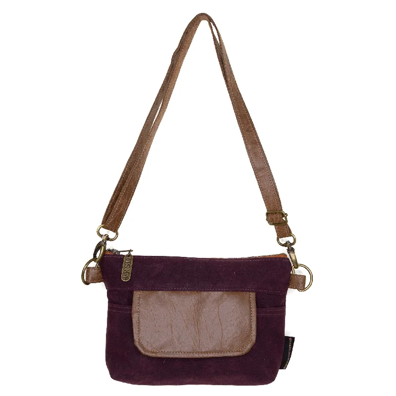 Olivia: Eggplant Waxed Canvas