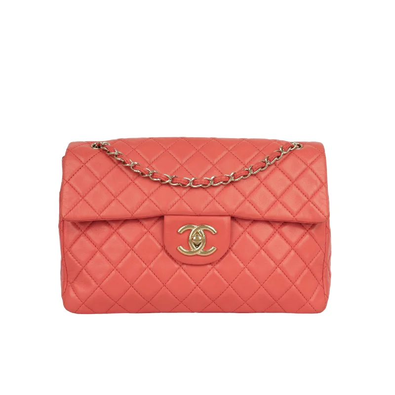 Chanel XL Maxi Flap - Coral