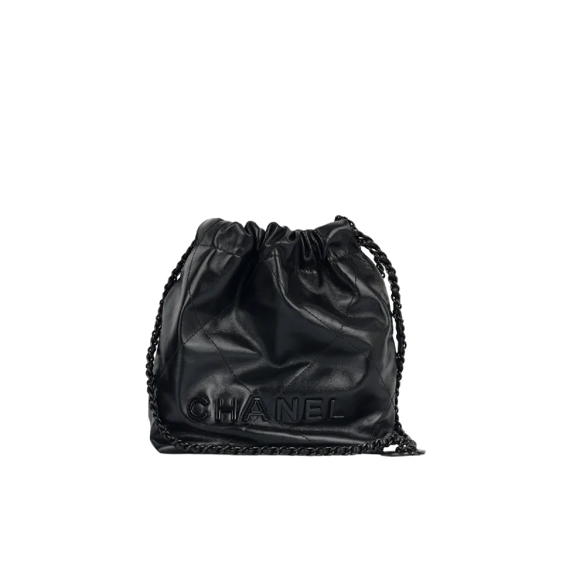 Chanel 22 Mini Handbag - So Black (NWT)