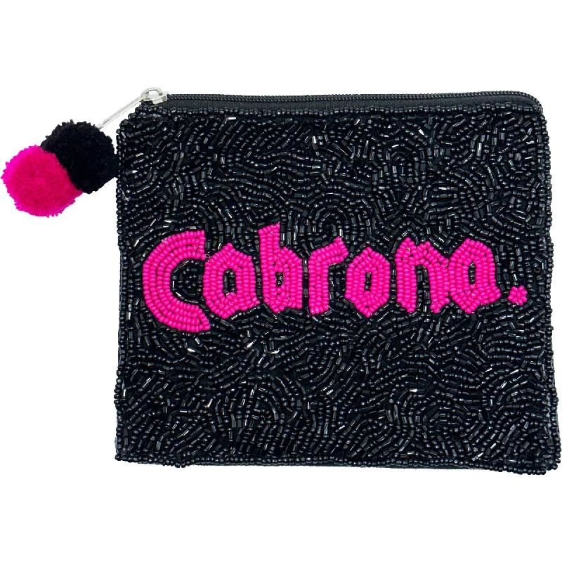 Cabrona Beaded Coin Purse