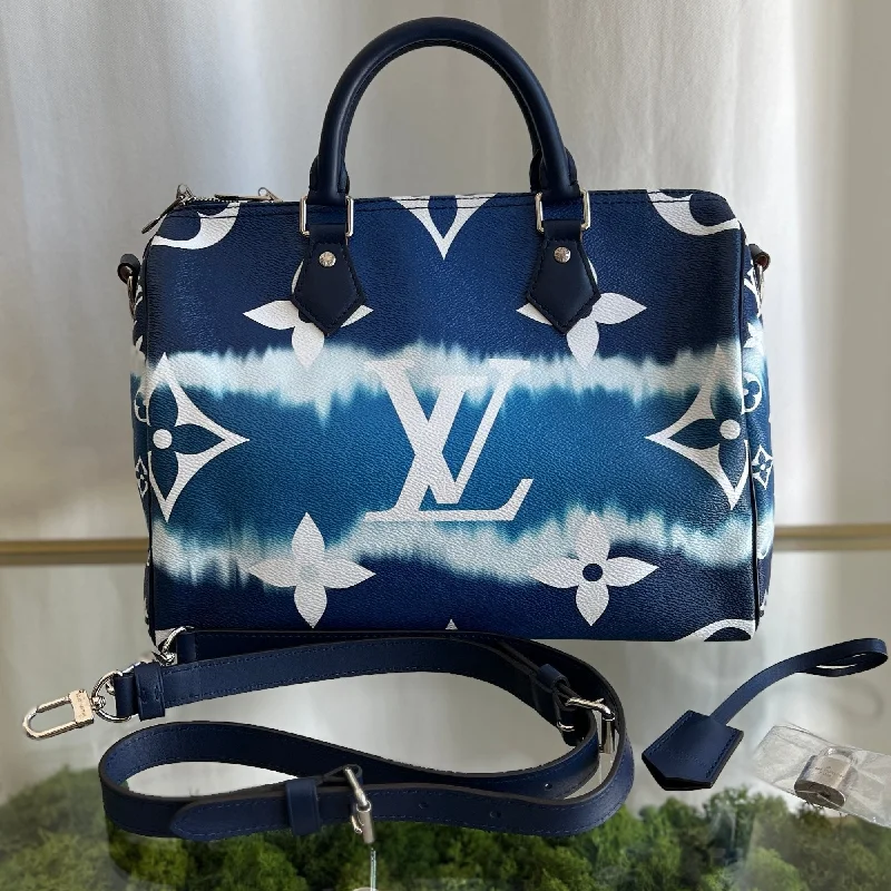 LOUIS VUITTON Blue Leather Speedy 30 Escale Bandoulière  M45146 MB1210