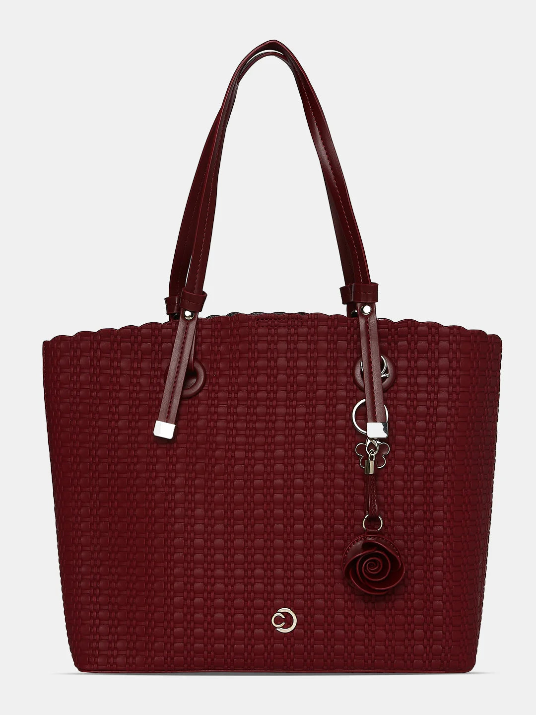 Caprese Andrea Tote Small Office Handbag Red