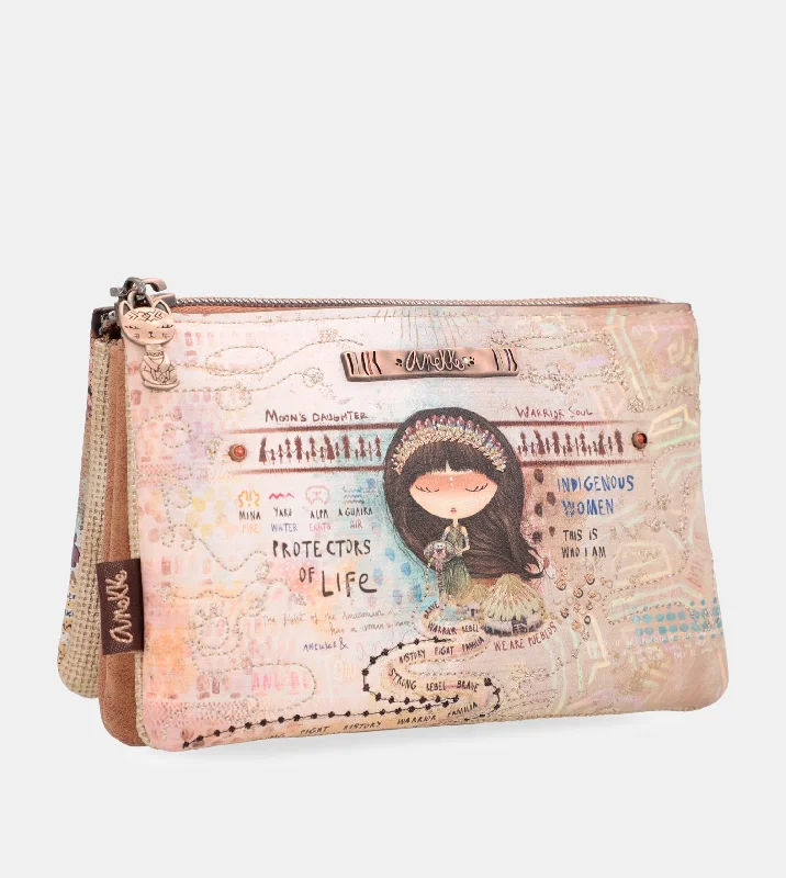 Menire triple compartment coin purse