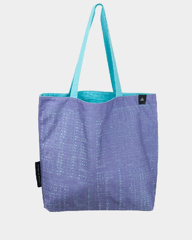 Linguistics Canvas Shoulder Tote