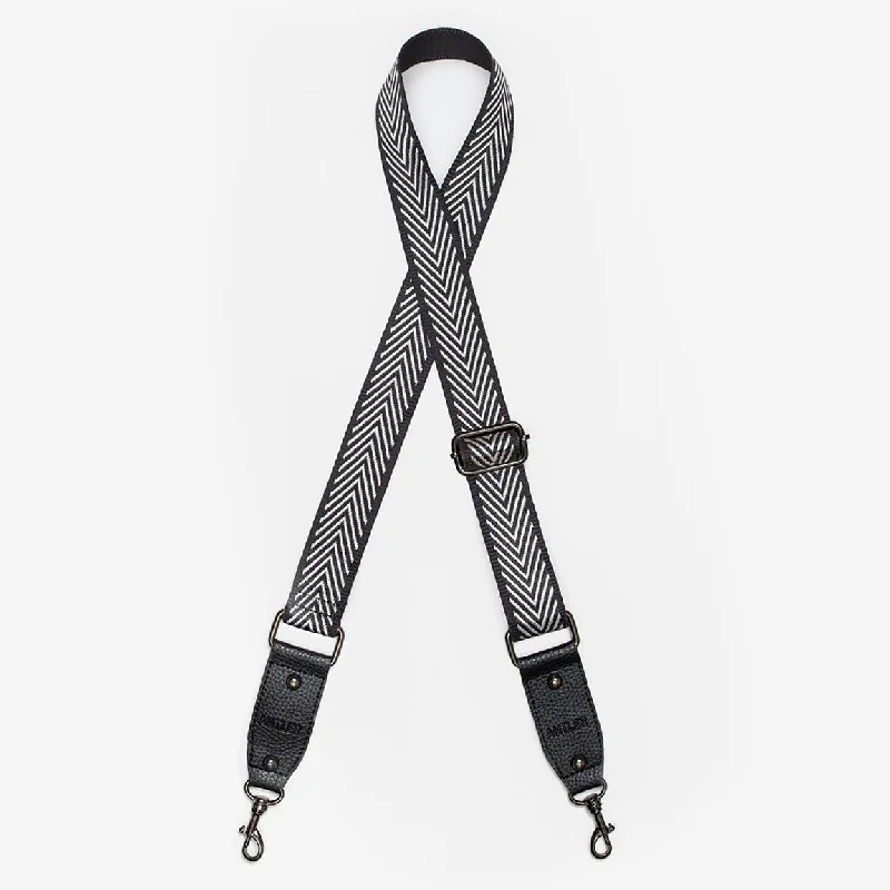 Antler Bag Strap Silver Arrows Black